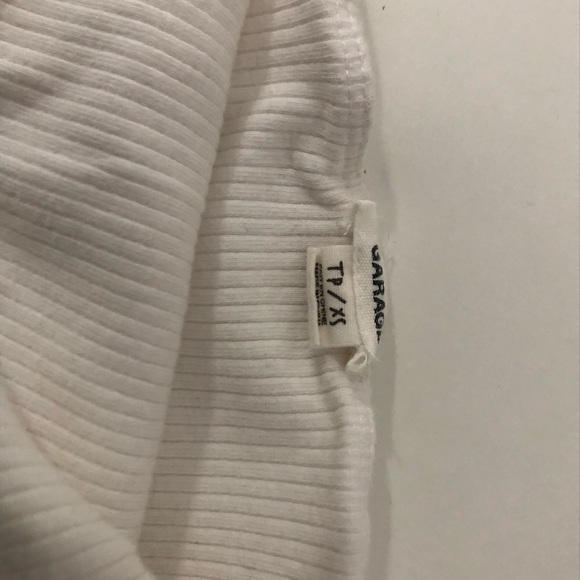 GARAGE RIBBED WHITE TUBE TOP - Picture 3 of 5